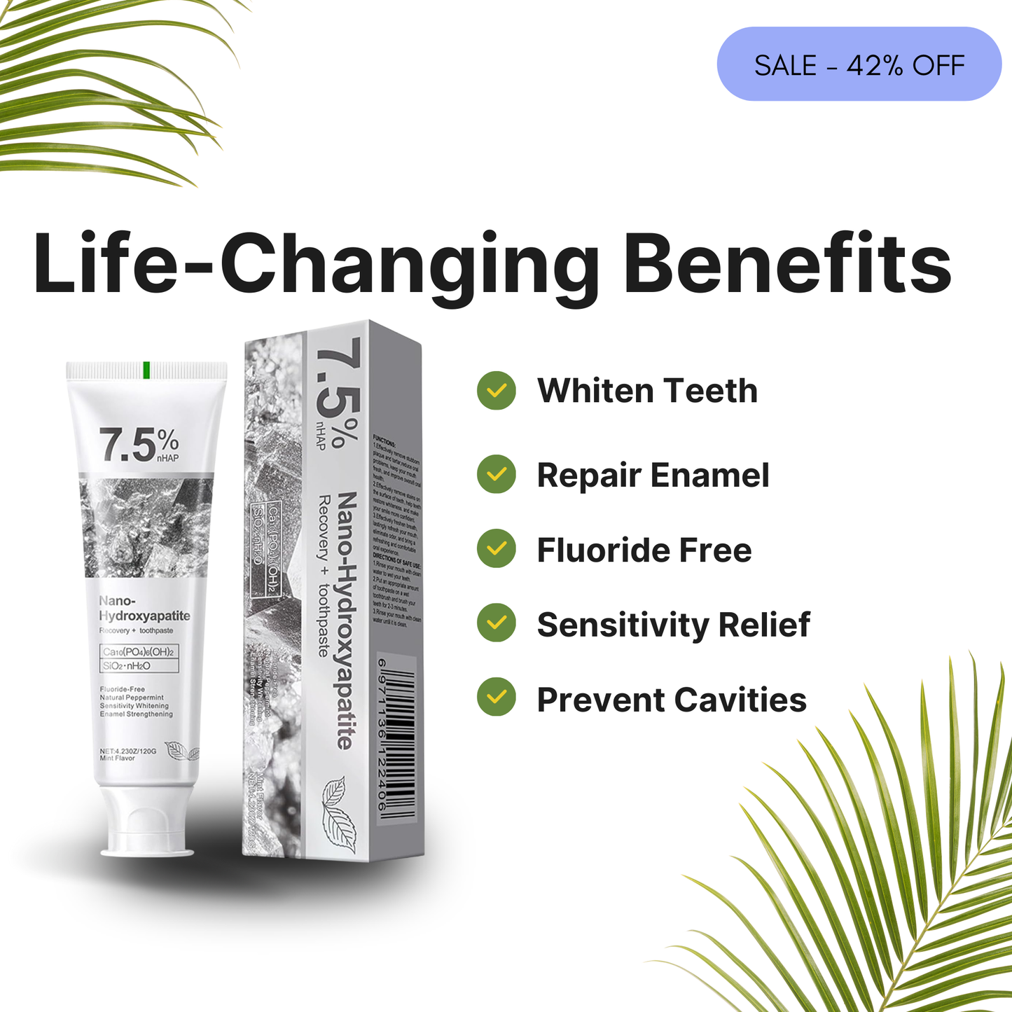 Herblix™ Hydroxyapatite Toothpaste