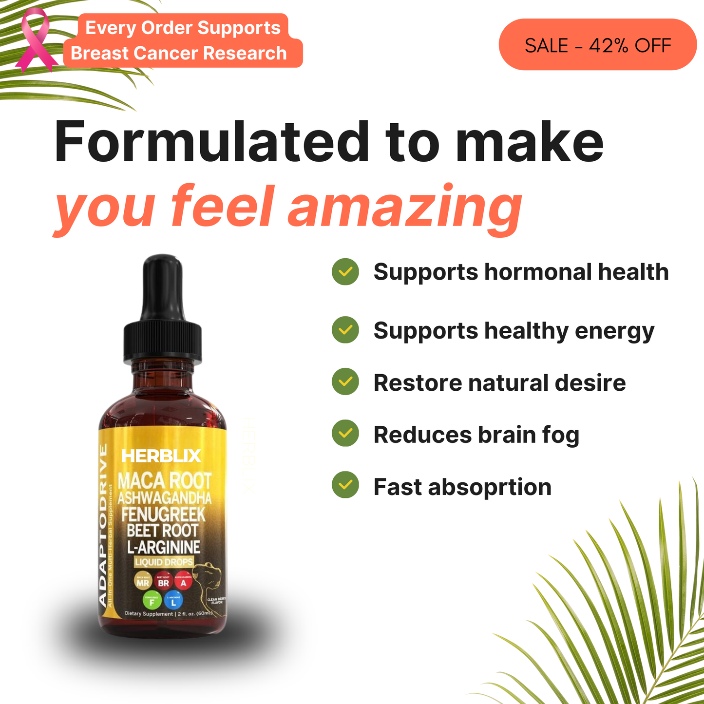 Herblix™ Maca Root Liquid Drops
