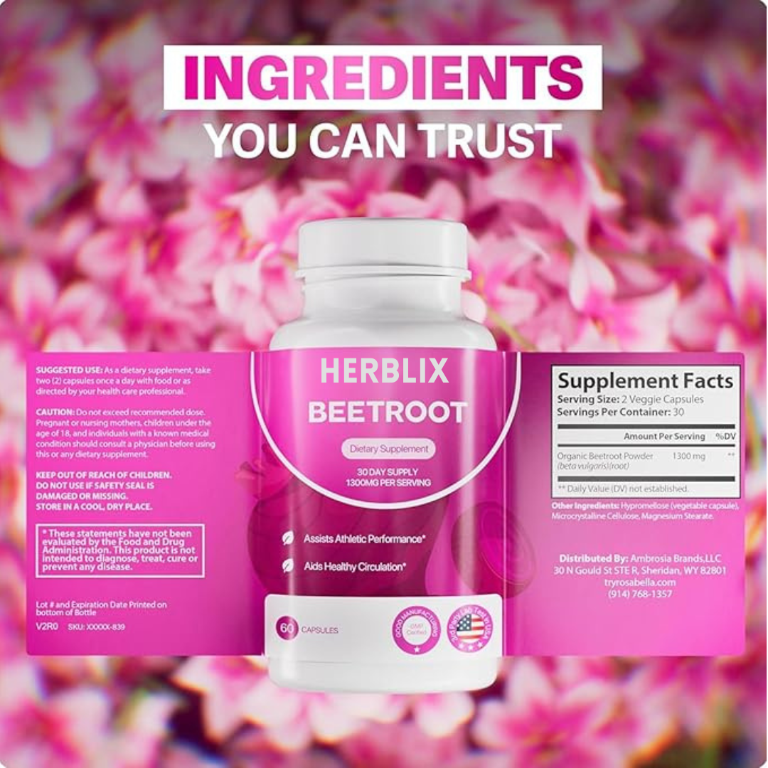 Herblix™ Organic Beetroot Capsules