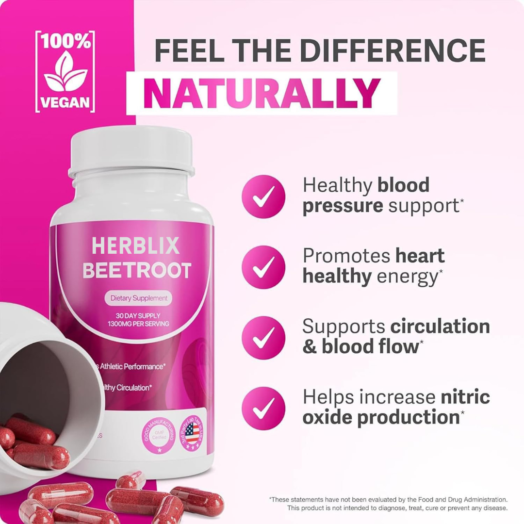 Herblix™ Organic Beetroot Capsules