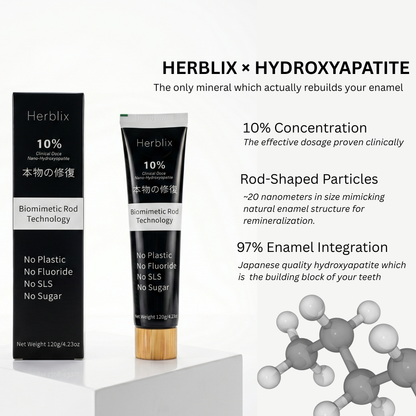 Herblix™ 10% Hydroxyapatite Toothpaste