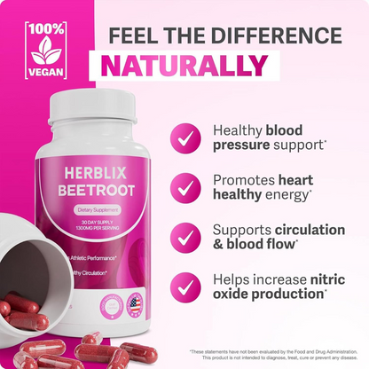 Herblix™ Organic Beetroot Capsules