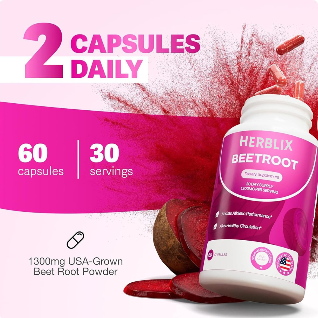 Herblix™ Organic Beetroot Capsules