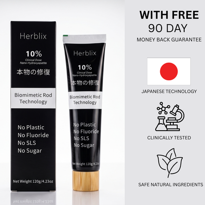 Herblix™ 10% Hydroxyapatite Toothpaste
